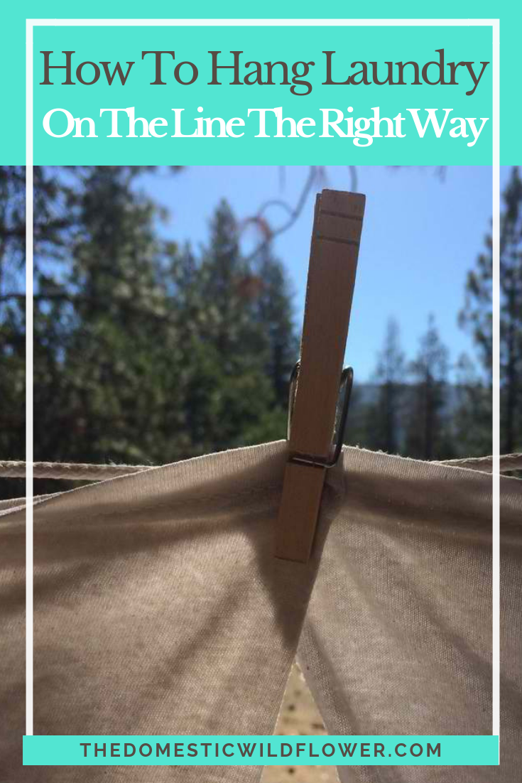 How to Hang Laundry On the Line the RIGHT Way + the BEST Detergent!