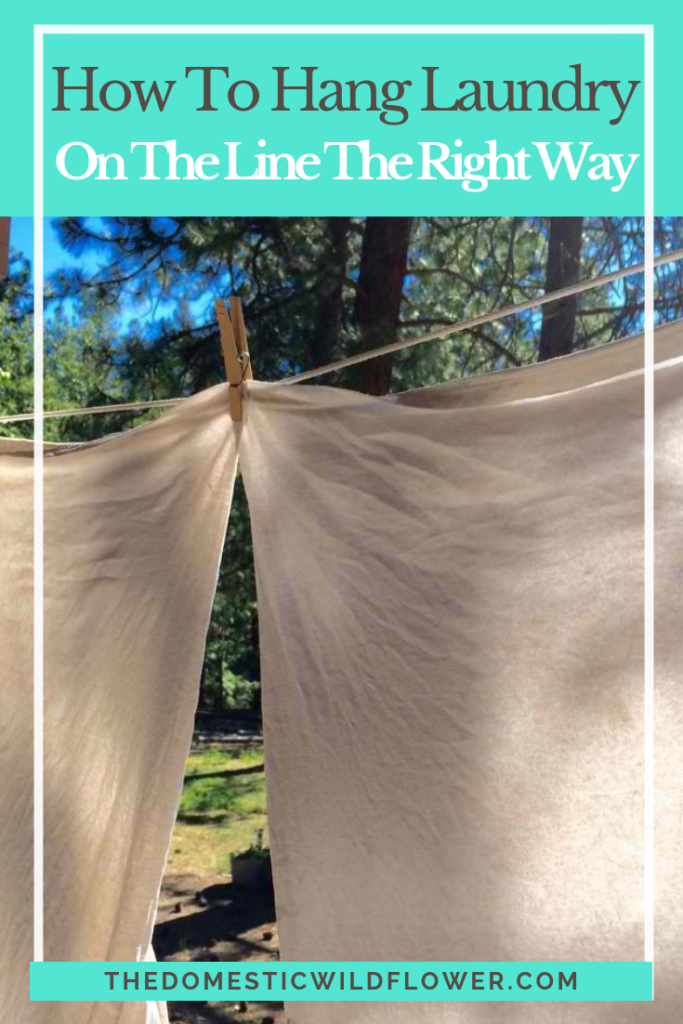 How to Hang Laundry On the Line the RIGHT Way + the BEST Detergent!