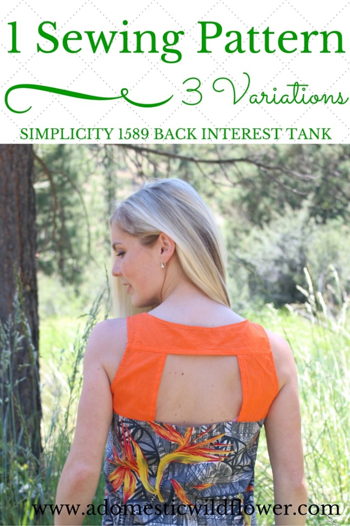 1 Sewing Pattern, 3 Variations: Simplicity 1589 | A Domestic Wildflower click through to read this helpful beginner sewing post that demonstrates how easy it is to make very different garments from one pattern.