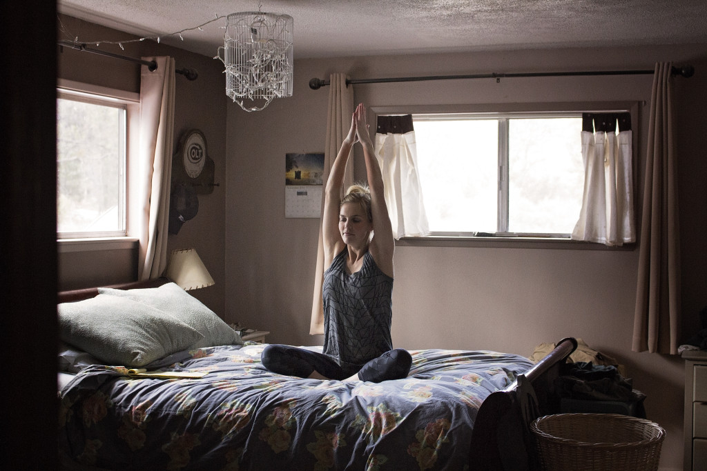 Yoga For Hangover: In Bed Yoga Stretches to Detox and Relax | A Domestic Wildflower click through for the sequence and to get the bedside list of poses to have you feeling better in no time!