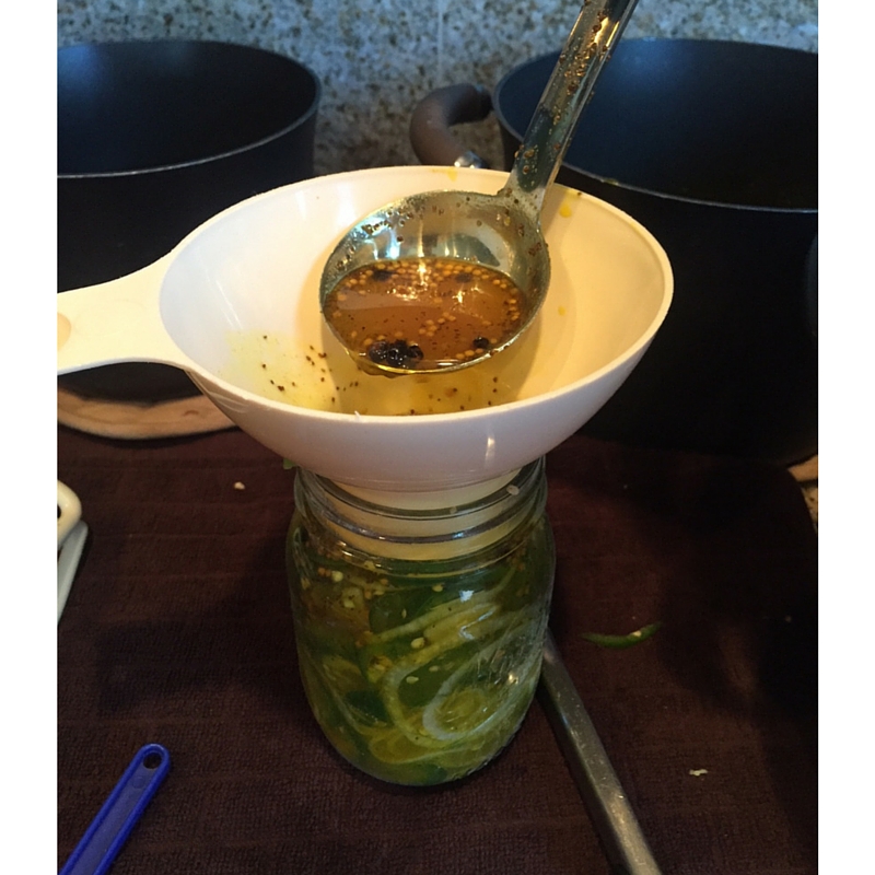 Bread & Butter Pickled Jalapeños | The Domestic Wildflower click to read this sweet sour spicy canning recipe! So good!