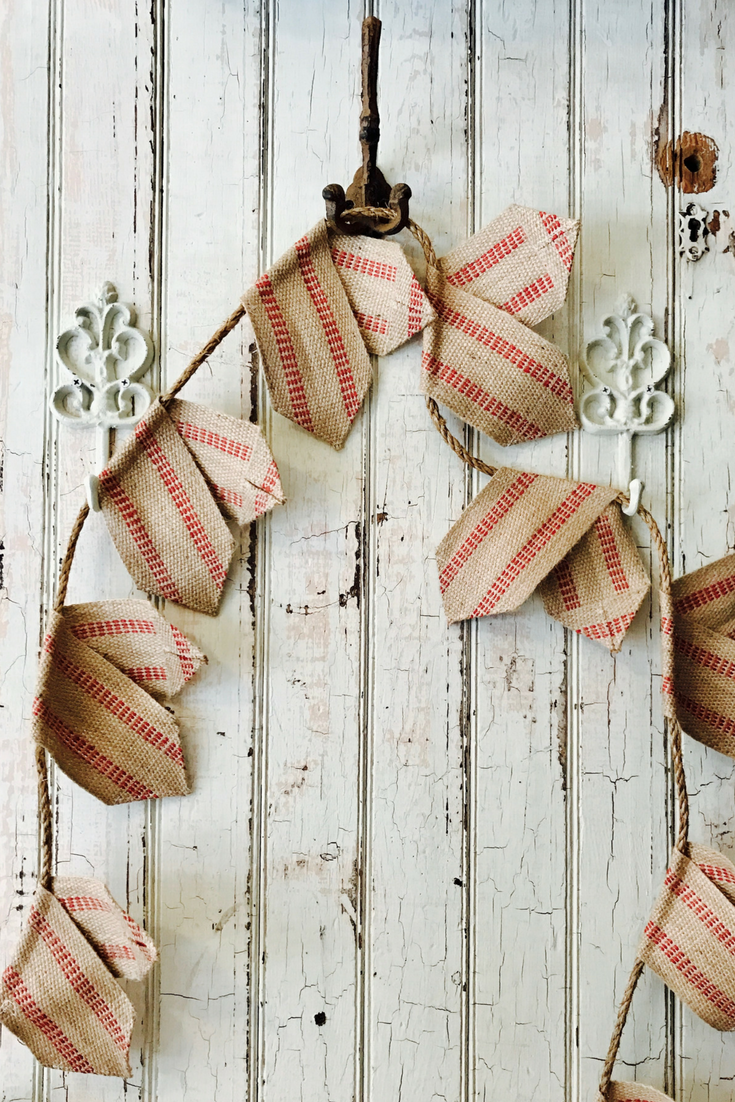 How To Sew a Burlap Garland
