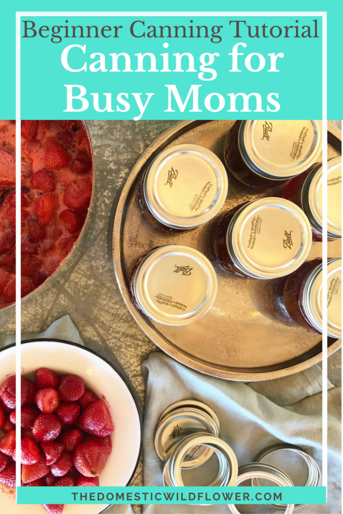 Beginner Canning Tutorial for Busy Moms | Read this post if you'd love to make more homemade food for your family but think you don't have the time.