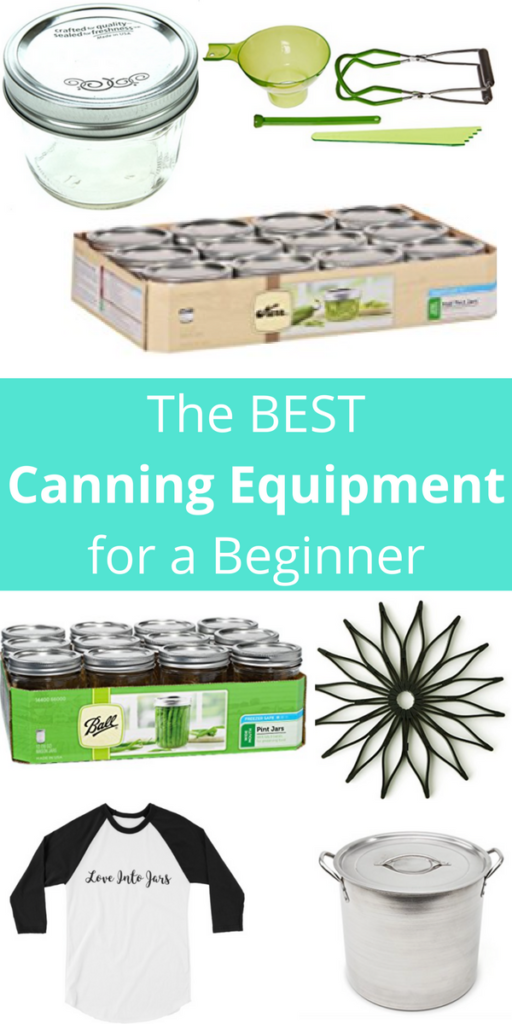 The Best Canning Equipment for a Beginner - Get this must have home canning kit list for beginners if you are shopping for gifts or for yourself, this lists the gear you need, and tells you how to skip that giant pot! 