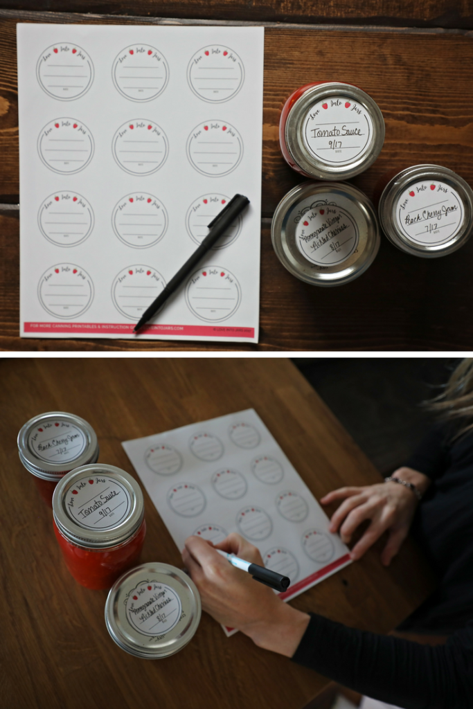 Round Canning Jar Labels | Love Into Jars