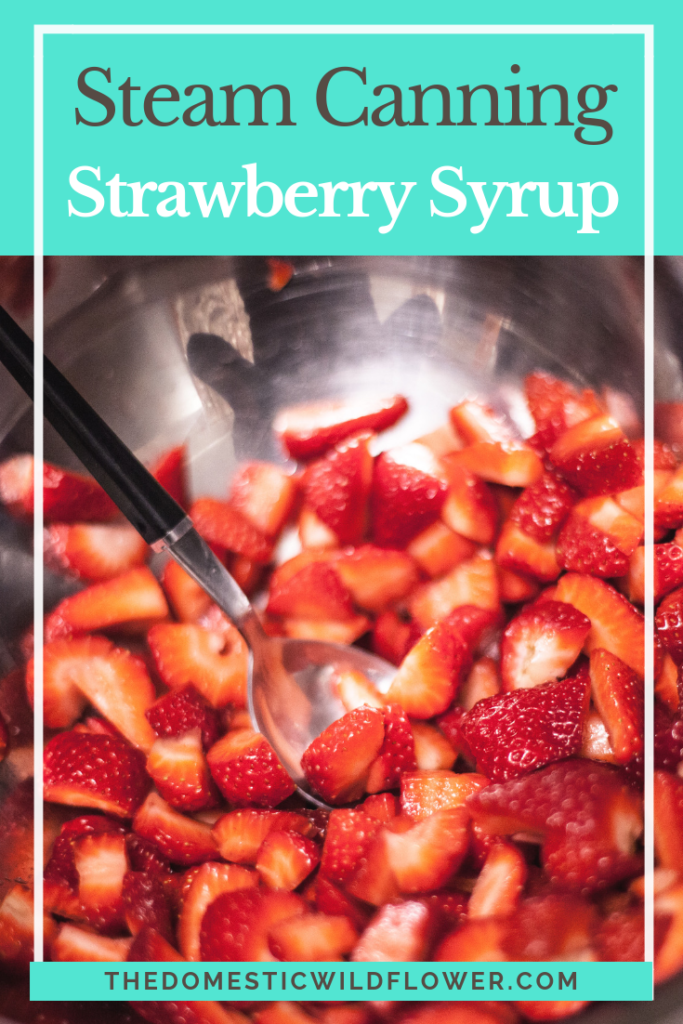 Steam Canning Strawberry Syrup