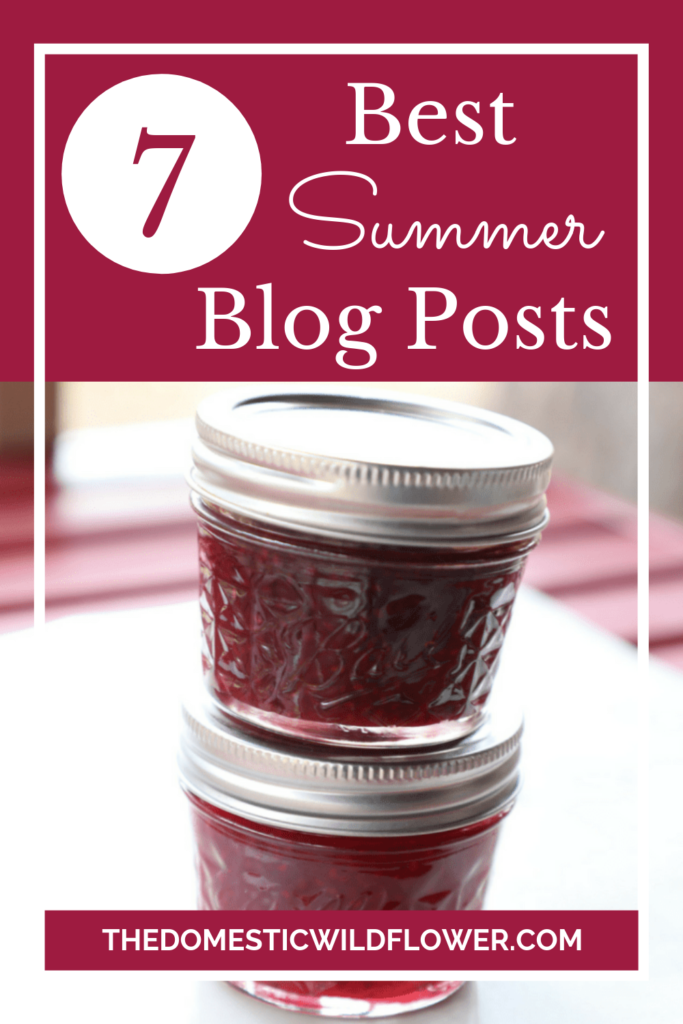 7 Summer Blog Posts from The Domestic Wildflower | Homemade food & craft ideas and recipes to take you through summer! 