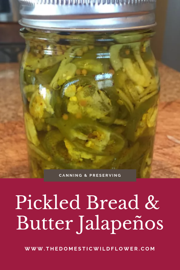 Pickled Bread and Butter Jalapeno Canning Recipe | Easy beginner recipe for delicious bread and butter pickled jalapenos! 