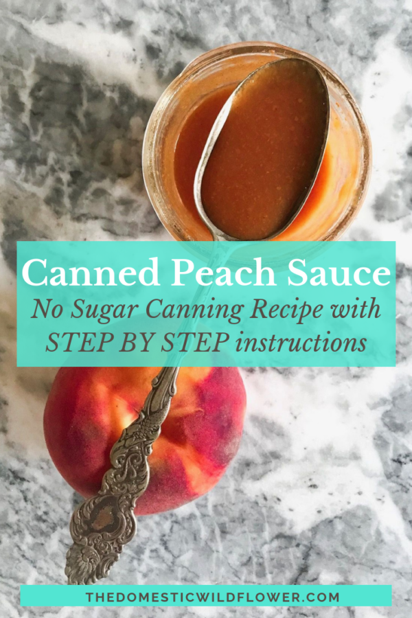 Canned Peach Sauce