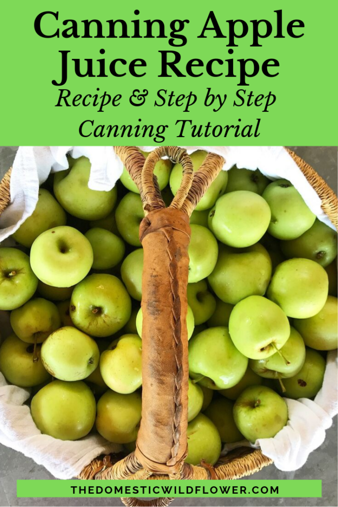 Canning Apple Juice Recipe