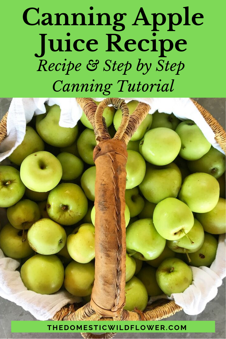 Canning Apple Juice Recipe