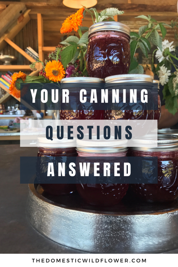 Canning Questions
