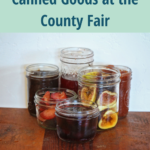 Jars of food ready for the county fair